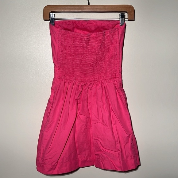 Abercrombie & Fitch Hot Pink Strapless Mini Dress - Picture 7 of 9